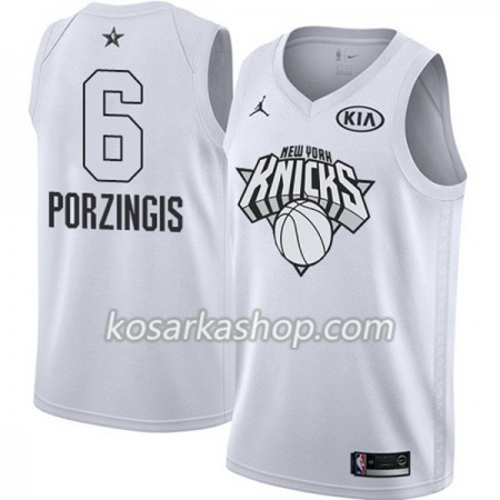 Dres New York Knicks Kristaps Porzingis 6 2018 All Star Jordan Brand Bijela Swingman